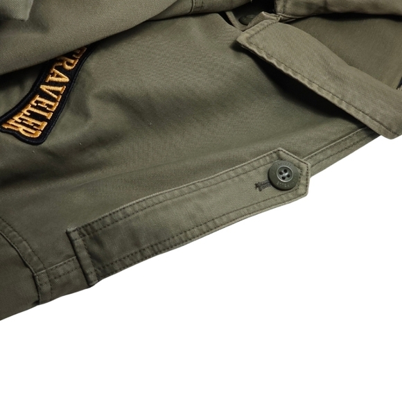 La Chapelle Oversized Grunge Army Green Jacket Size 36 Small - Picture 5 of 16